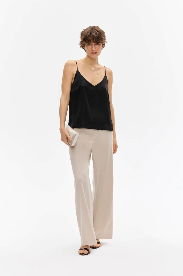Satynowy top