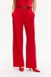 Czerwone spodnie typu wide leg Solar Obraz 2