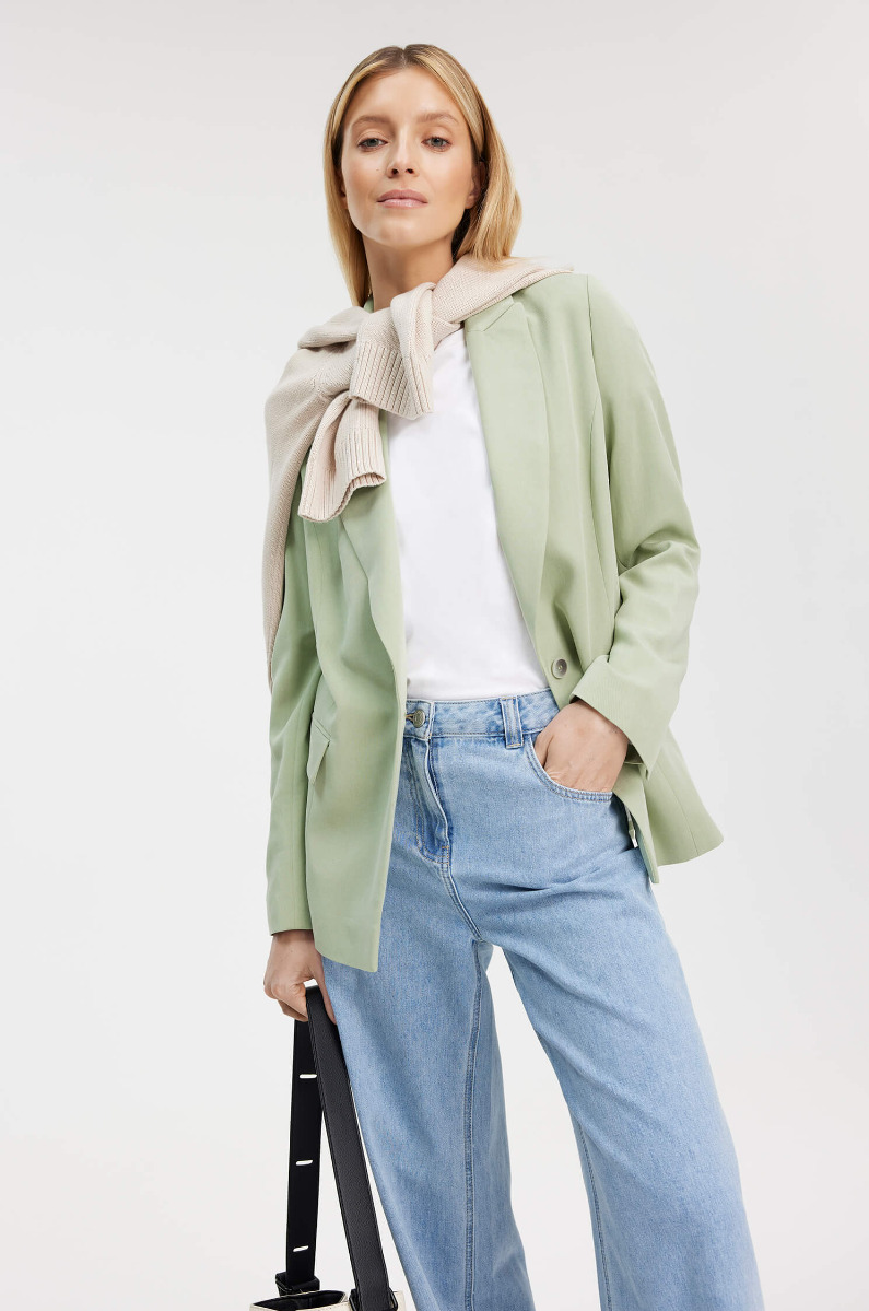 Jeansy typu wide leg