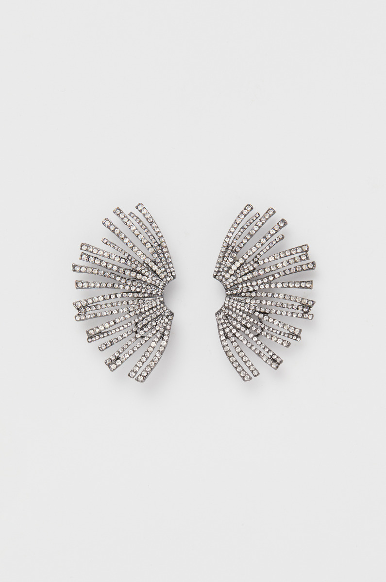 Kolczyki z promienistą kompozycją