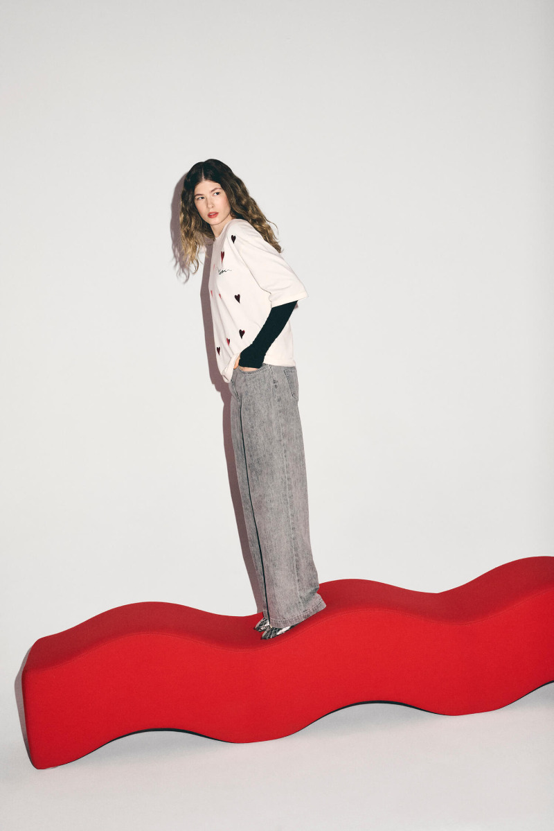 Jeansy typu wide leg